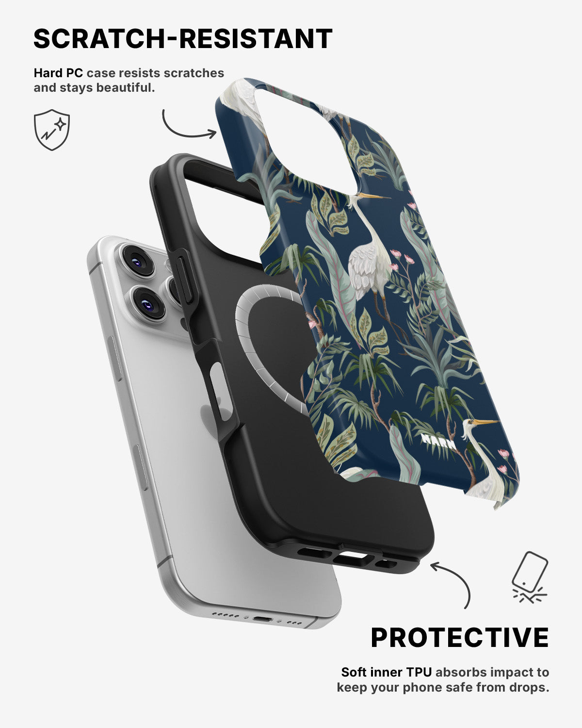 iPhone 16 Pro Max Tough Case – Royal Bird - View 2