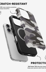 iPhone 16 Pro Max Tough Case – Grey Camo - View 2