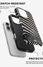 iPhone 16 Pro Max Tough Case – Zebra Stripe - View 2