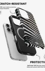 iPhone 16 Pro Max Tough Case – Zebra Stripe - View 2