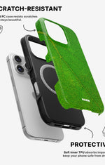 iPhone 16 Pro Max Tough Case – Green Leafy - View 2