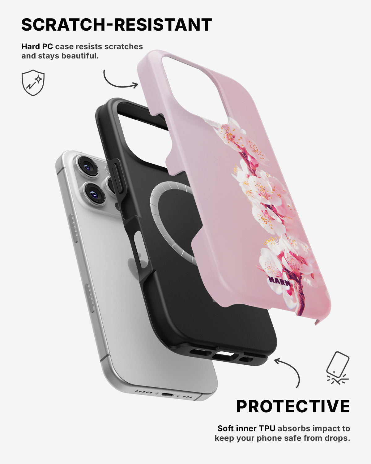 iPhone 16 Pro Max Tough Case – Pink Harmony - View 2