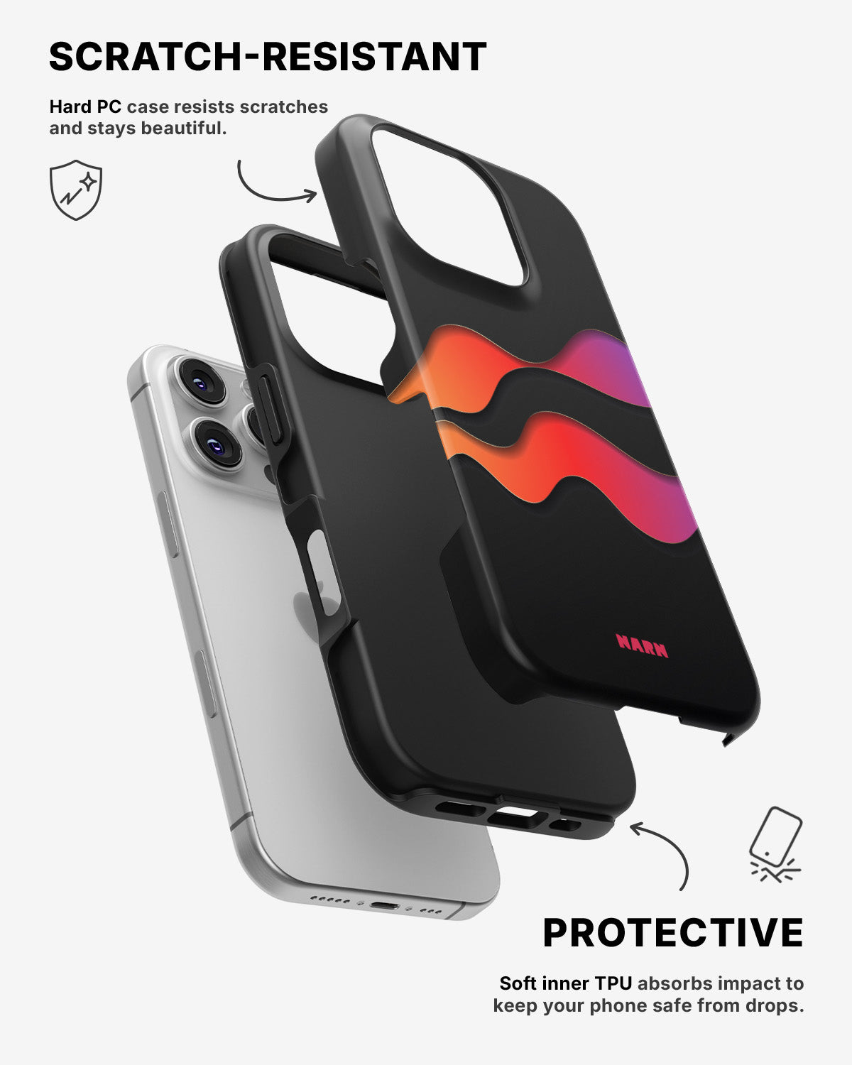 iPhone 16 Pro Max Tough Case – Color Wave - View 2