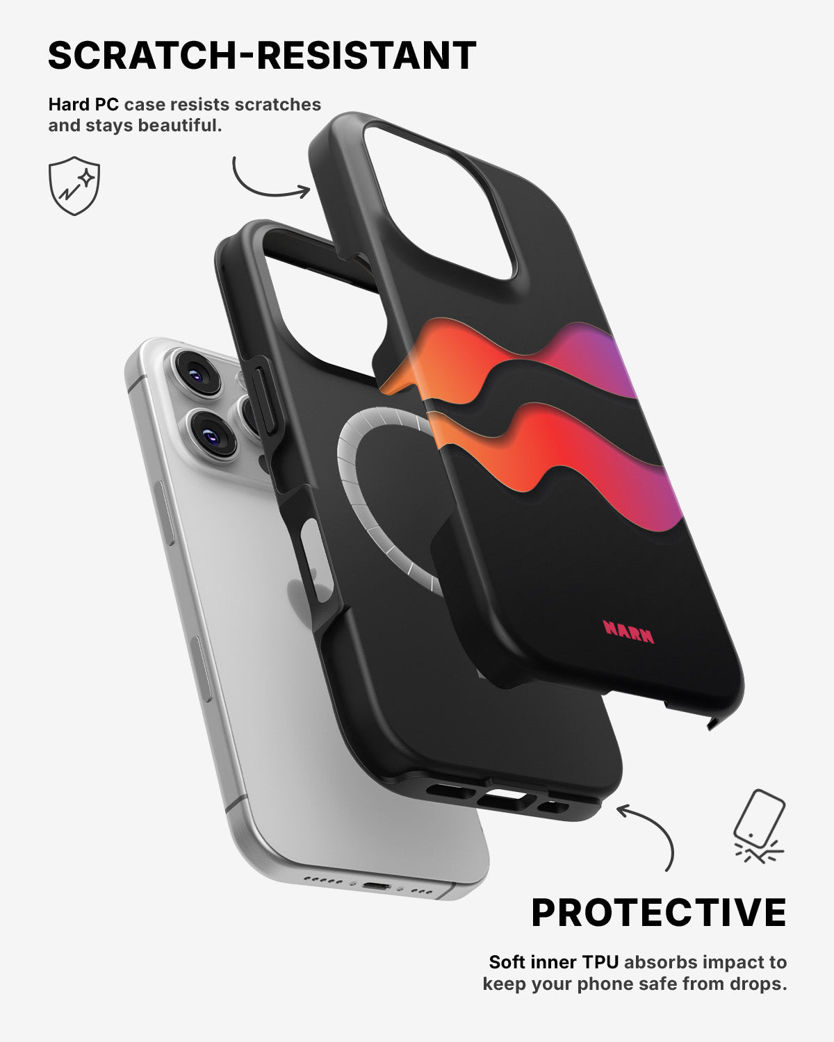 iPhone 16 Pro Max Tough Case – Color Wave - View 2