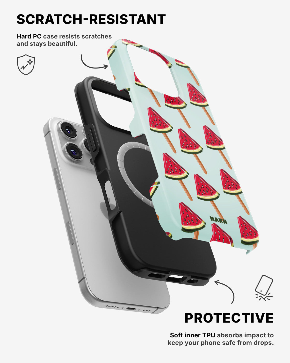 iPhone 16 Pro Max Tough Case – Watermelon Bliss - View 2
