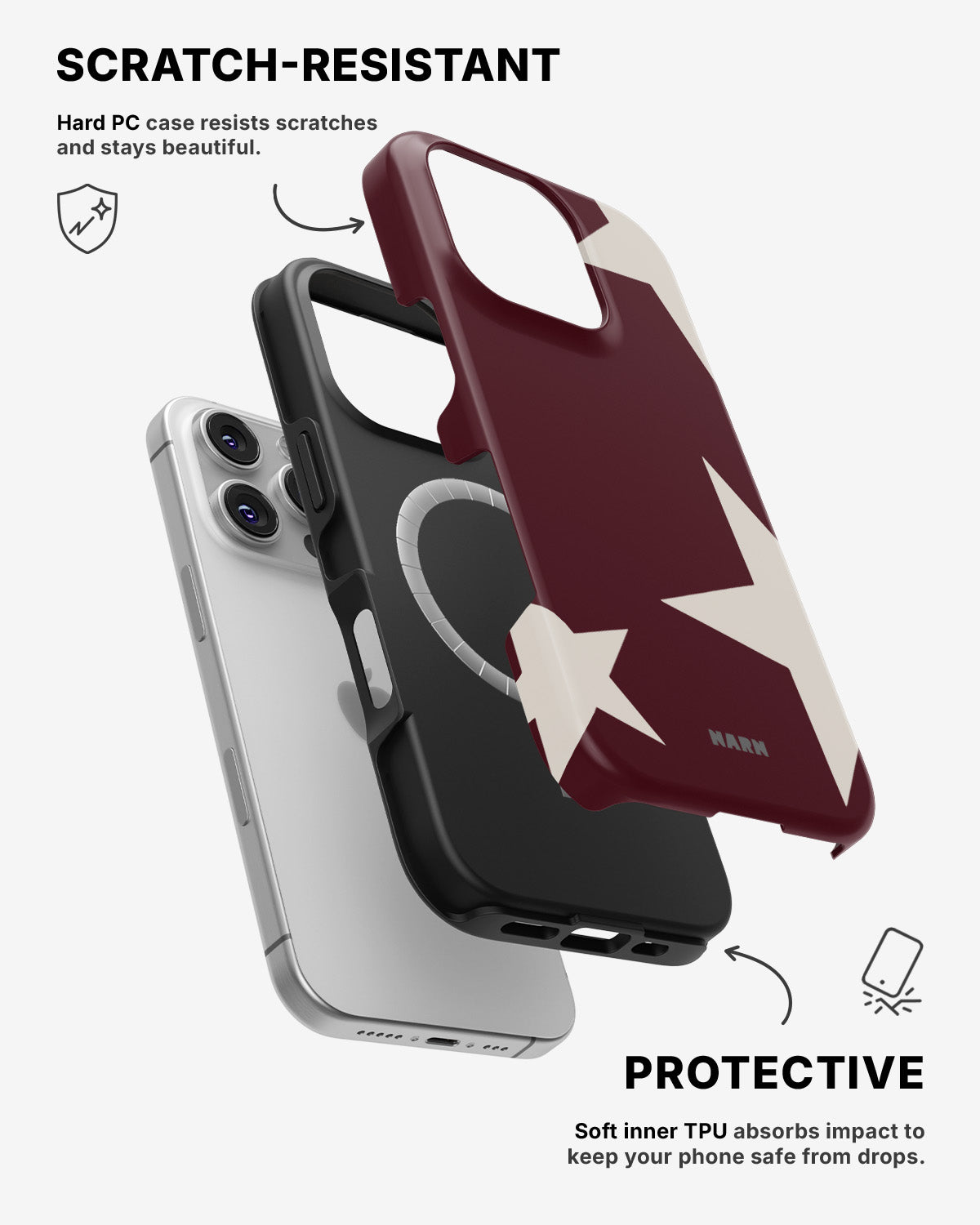 iPhone 16 Pro Max Tough Case – Rouge Star - View 2