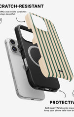 iPhone 16 Pro Max Tough Case – Evergreen Stripe - View 2