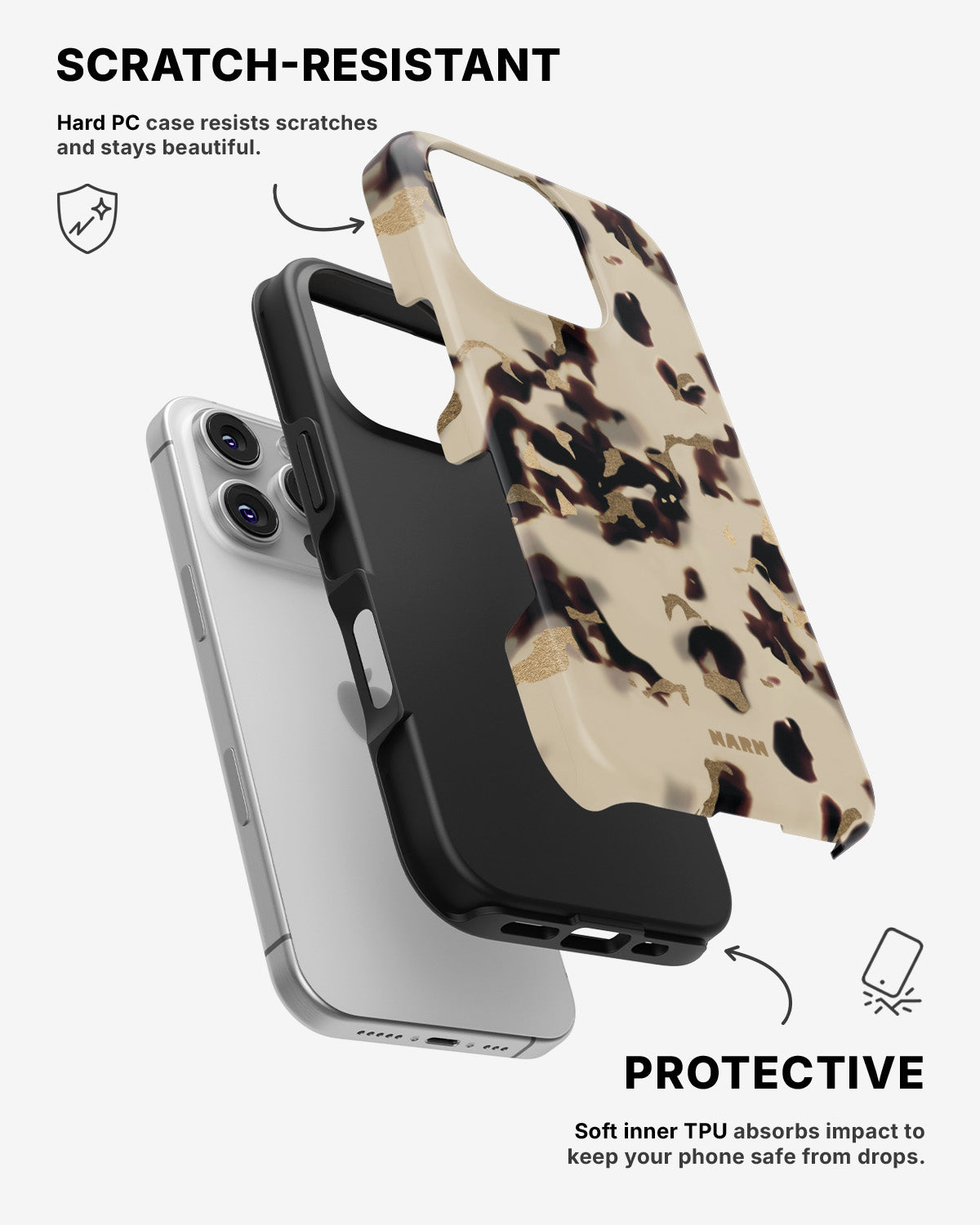 iPhone 16 Pro Max Tough Case – Golden Tortoise - View 2