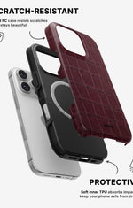 iPhone 16 Pro Max Tough Case – Rouge Croc - View 2