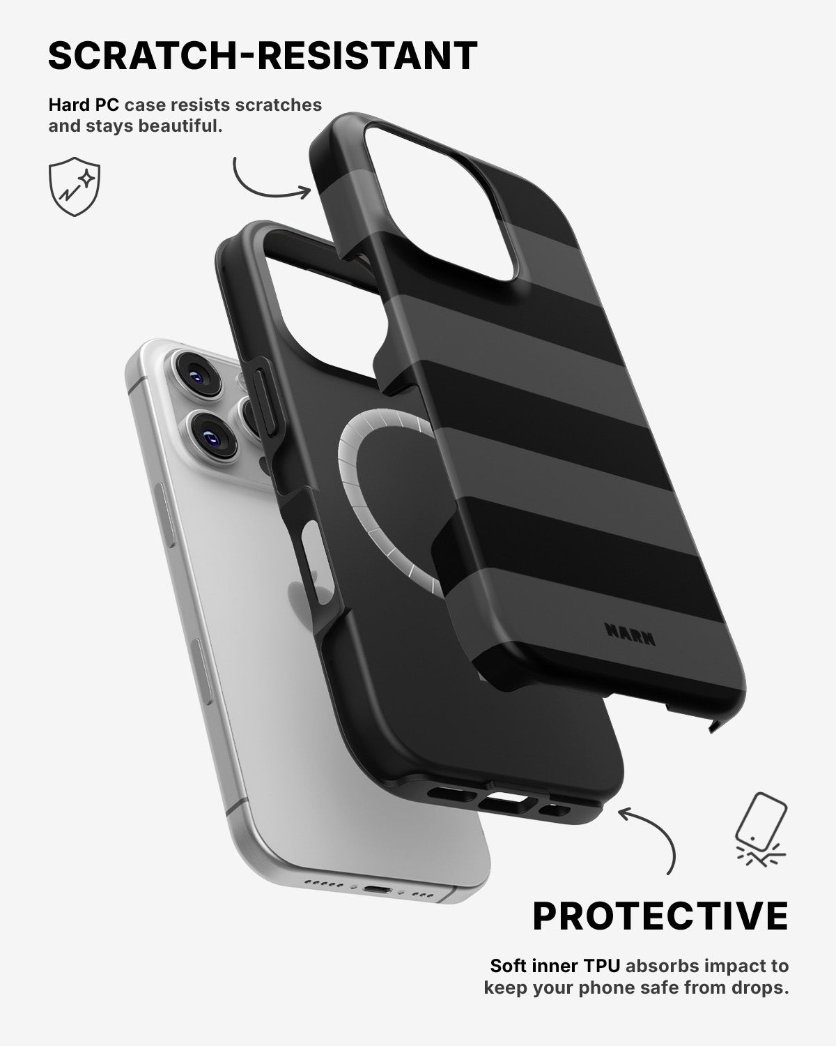iPhone 16 Pro Max Tough Case – Blackout - View 2