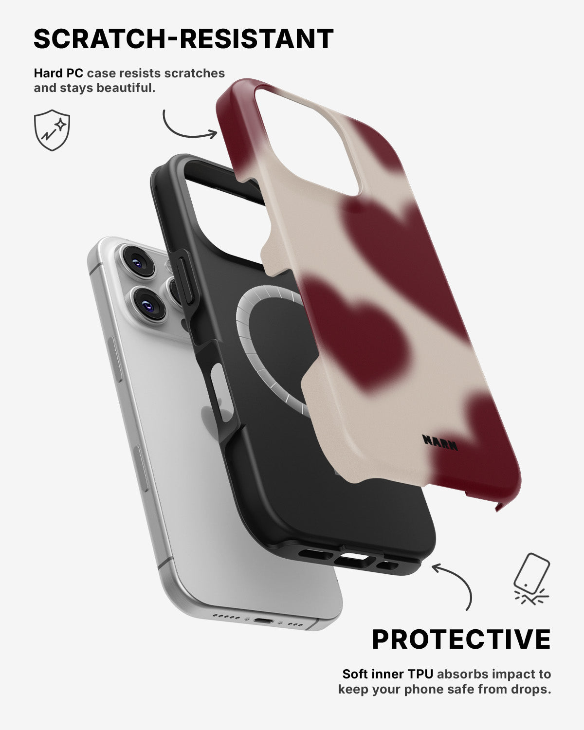 iPhone 16 Pro Max Tough Case – Heartbeat - View 2