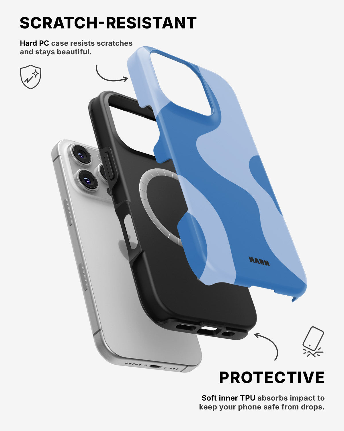 iPhone 16 Pro Max Tough Case – Calm Tide - View 2