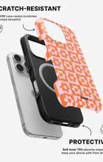 iPhone 16 Pro Max Tough Case – Peach Petals - View 2