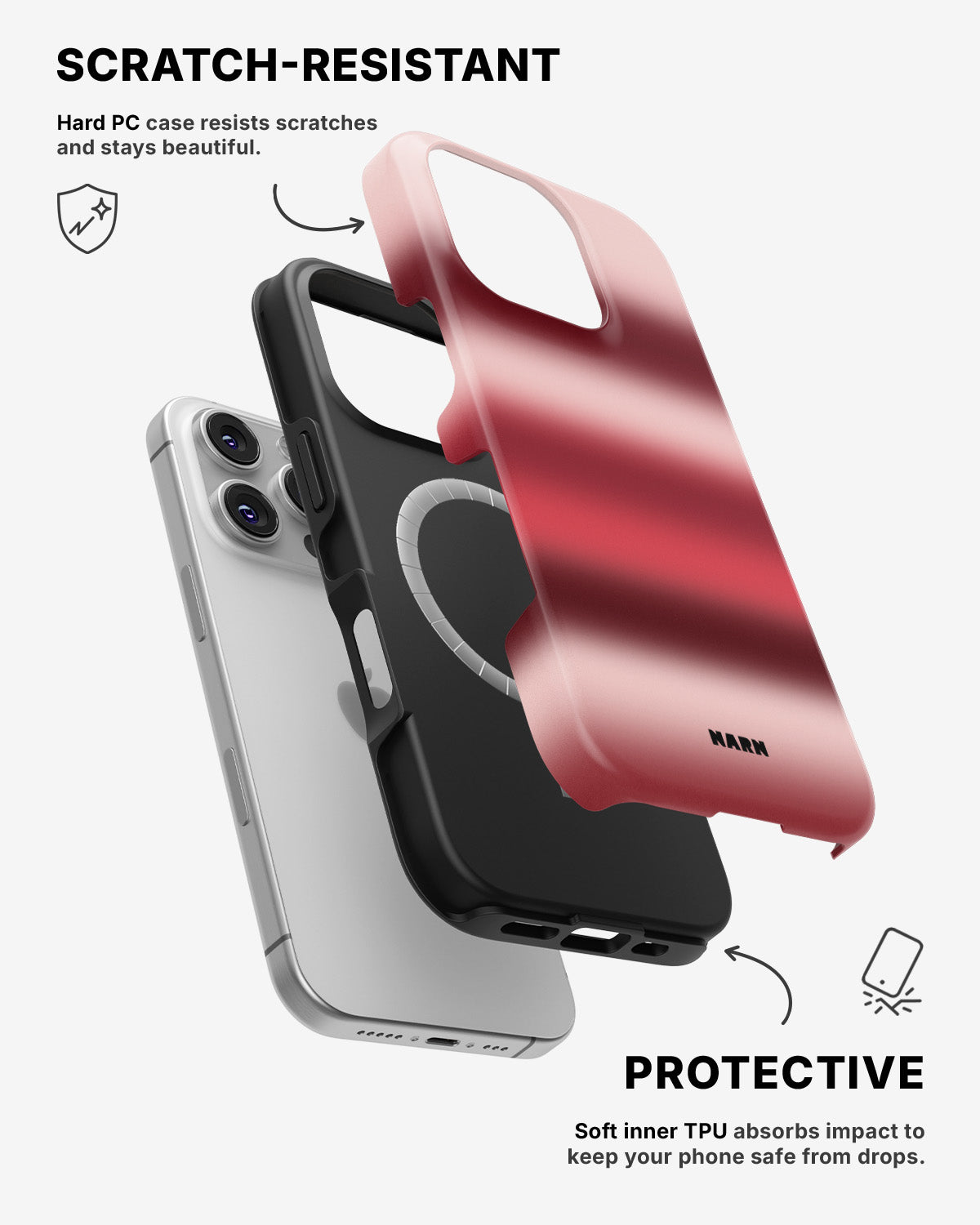 iPhone 16 Pro Max Tough Case – Cherry - View 2