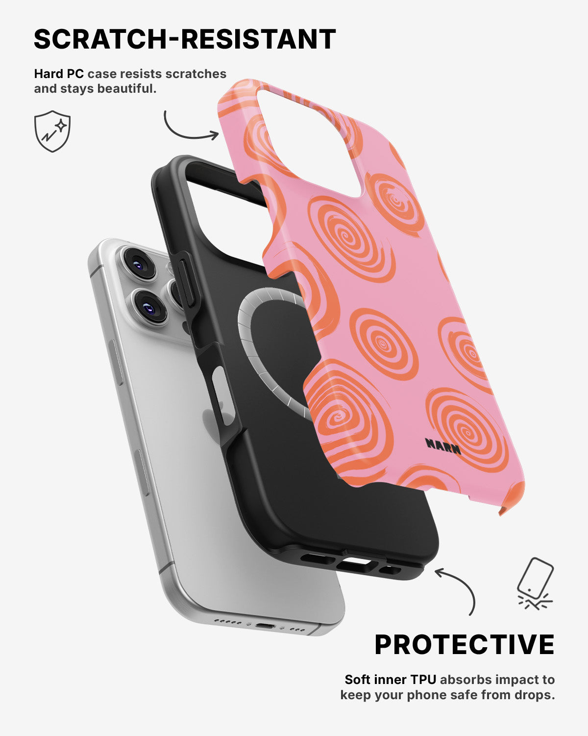 iPhone 16 Pro Max Tough Case – Candy Swirl - View 2