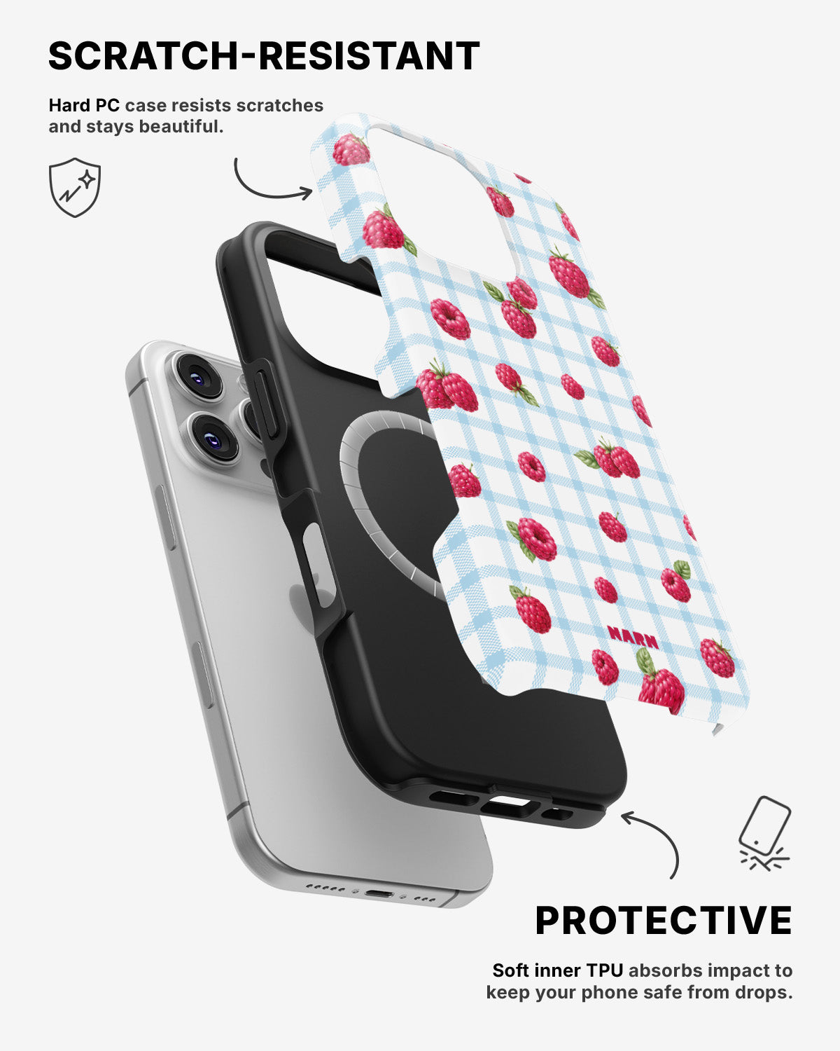 iPhone 16 Pro Max Tough Case – Berry Basket - View 2