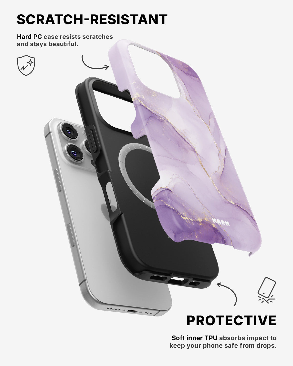 iPhone 16 Pro Max Tough Case – Lilac - View 2
