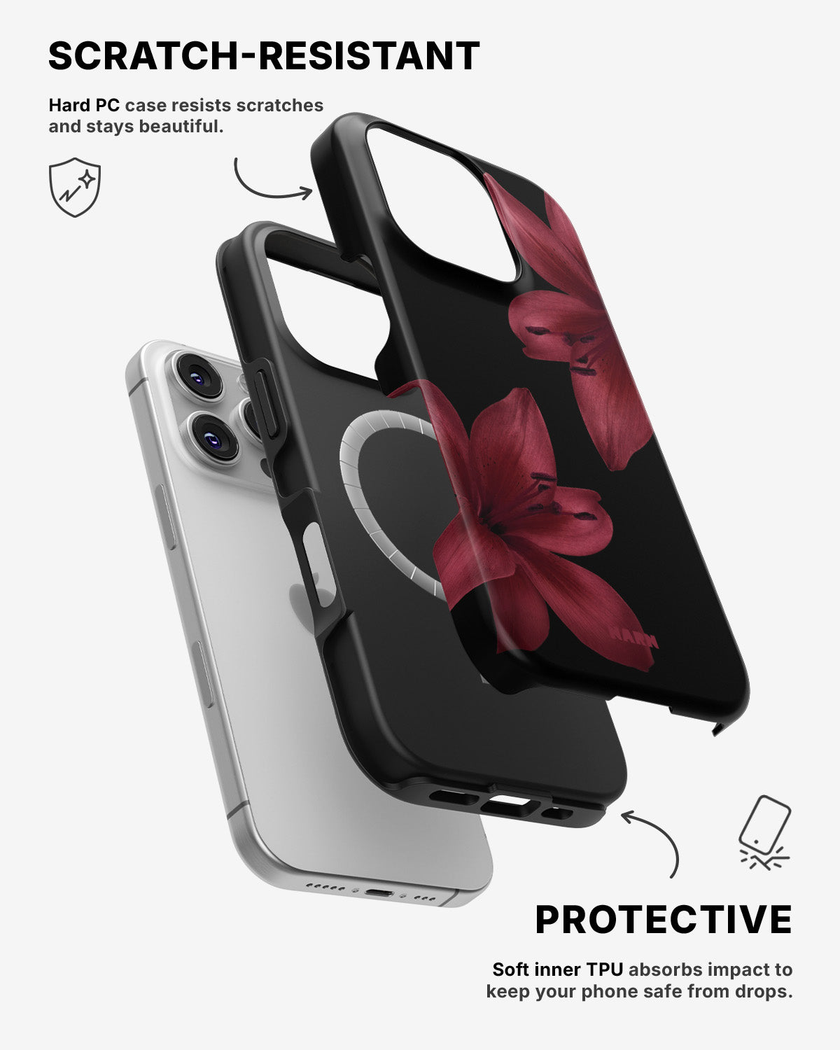 iPhone 16 Pro Max Tough Case – Ruby Lily - View 2