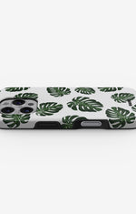 iPhone 16 Pro Max Tough Case – Monstera Pattern - View 3