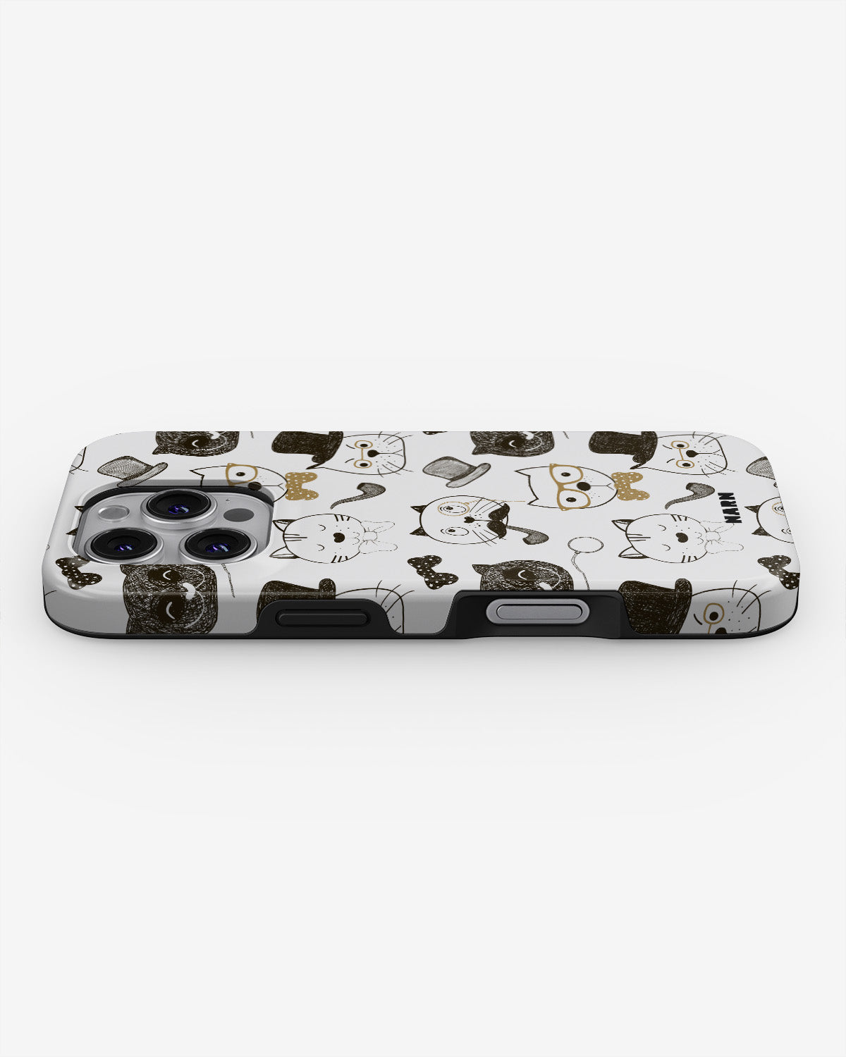 iPhone 16 Pro Max Tough Case – Cartoon Cats - View 3