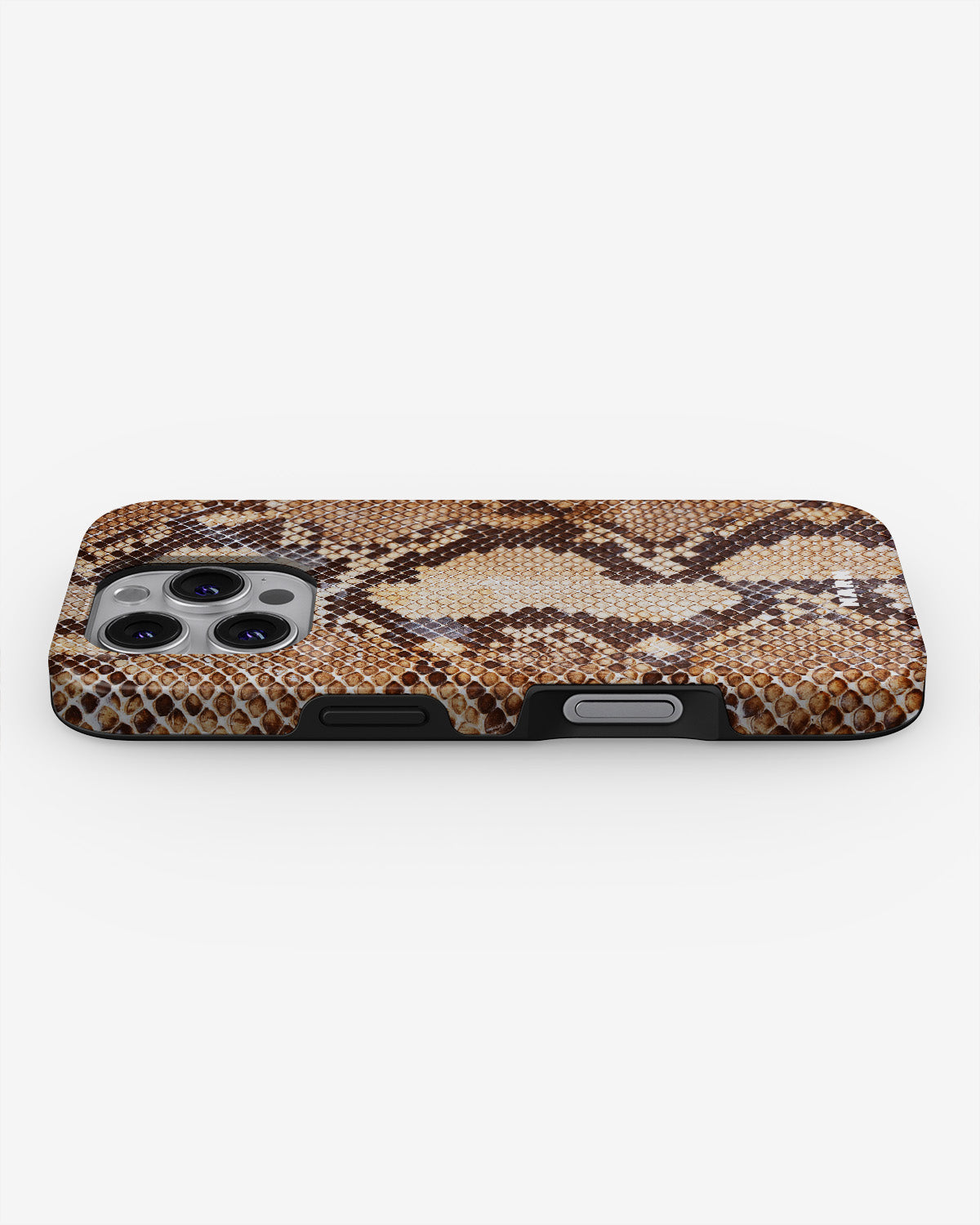 iPhone 16 Pro Max Tough Case – Brown Snakeskin - View 3