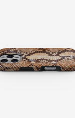 iPhone 16 Pro Max Tough Case – Brown Snakeskin - View 3