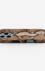 iPhone 16 Pro Max Tough Case – Brown Snakeskin - View 3