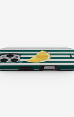 iPhone 16 Pro Max Tough Case – Lemon Stripes - View 3