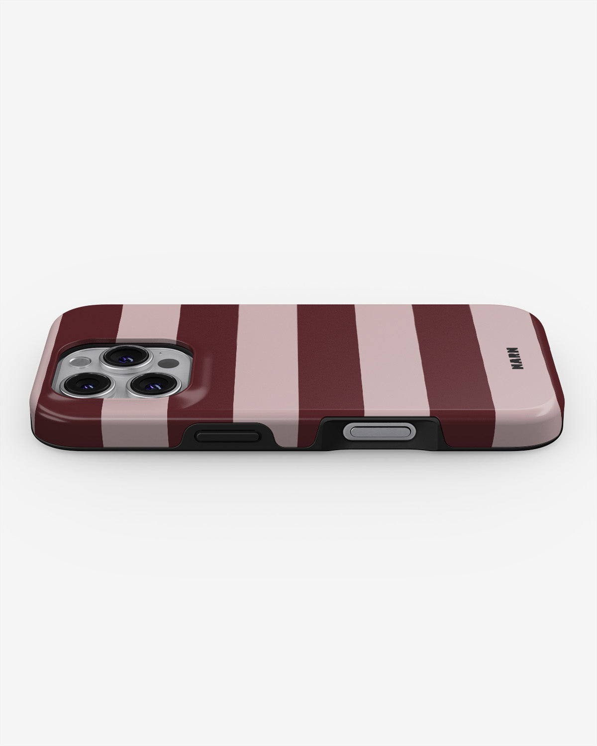 iPhone 16 Pro Max Tough Case – Cranberry Stripe - View 3