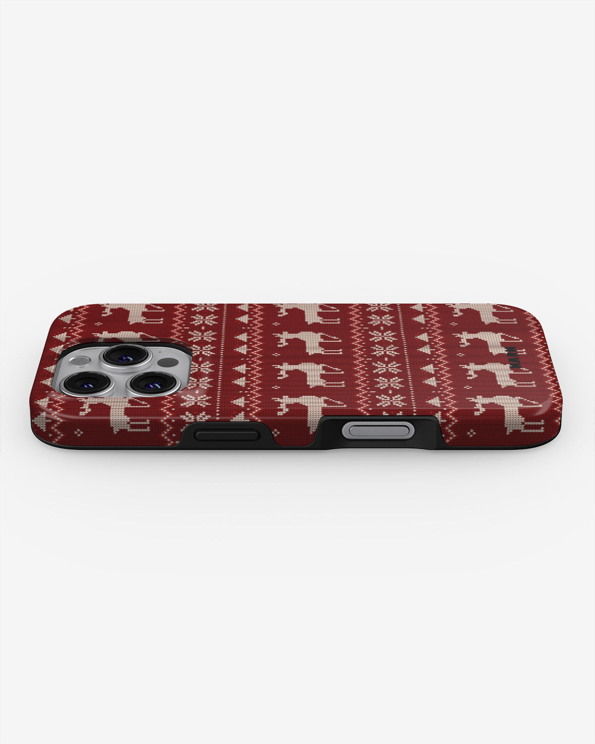 iPhone 16 Pro Max Tough Case – Reindeer Knit - View 3