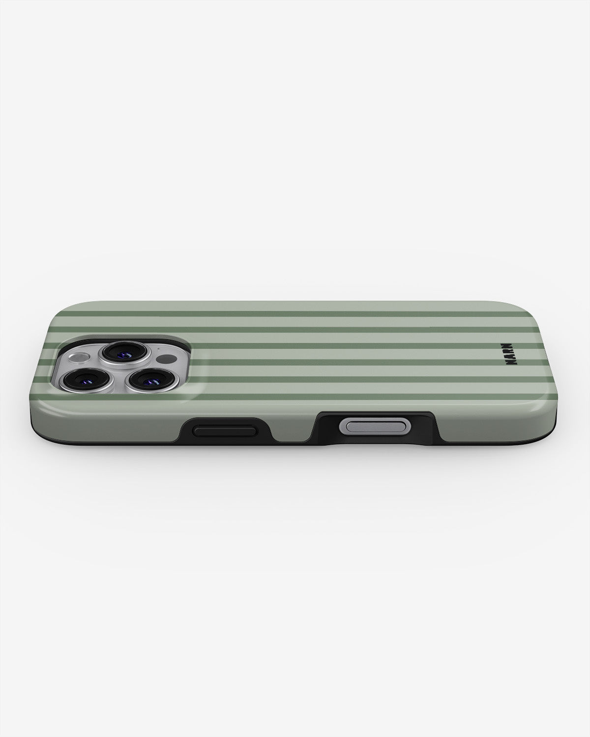 iPhone 16 Pro Max Tough Case – Sage Stripes - View 3