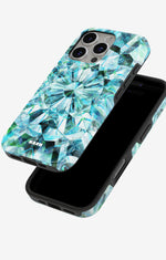 iPhone 16 Pro Max Tough Case – Green Crystals - View 4