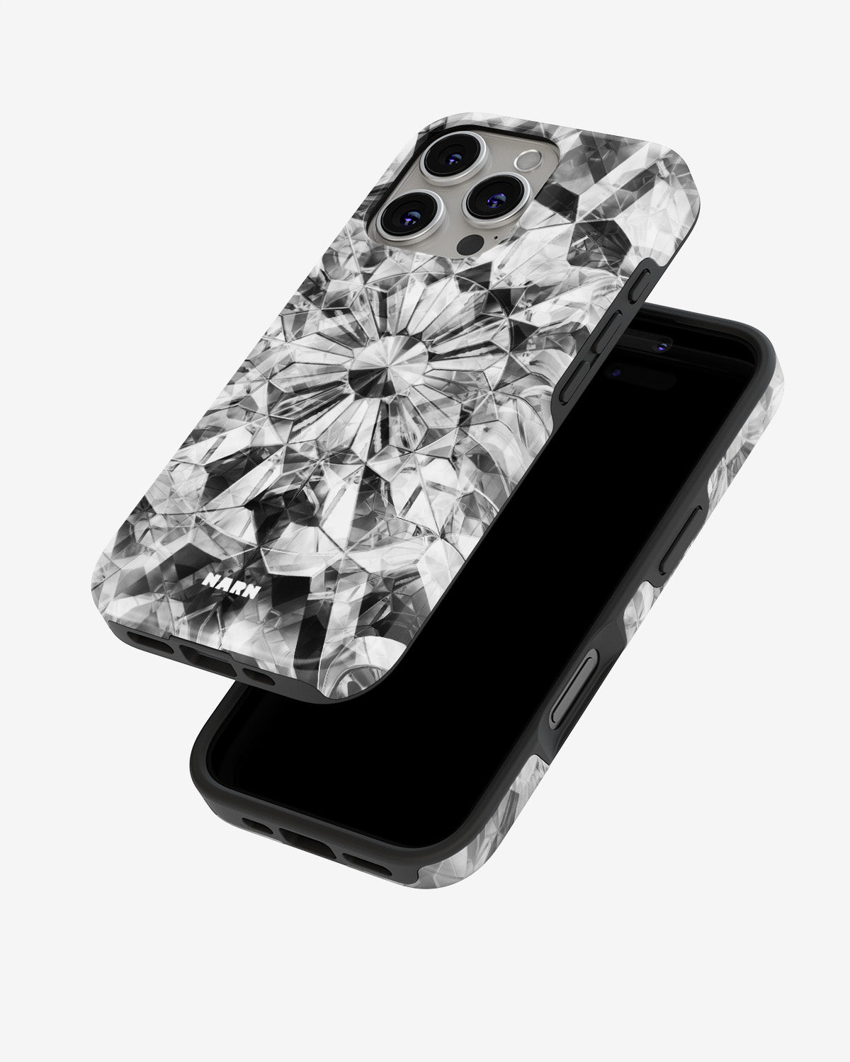 iPhone 16 Pro Max Tough Case – Grey Crystals - View 4