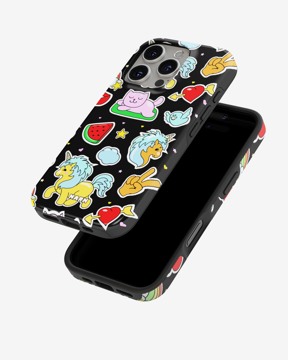 iPhone 16 Pro Max Tough Case – Cute Stickers - View 4