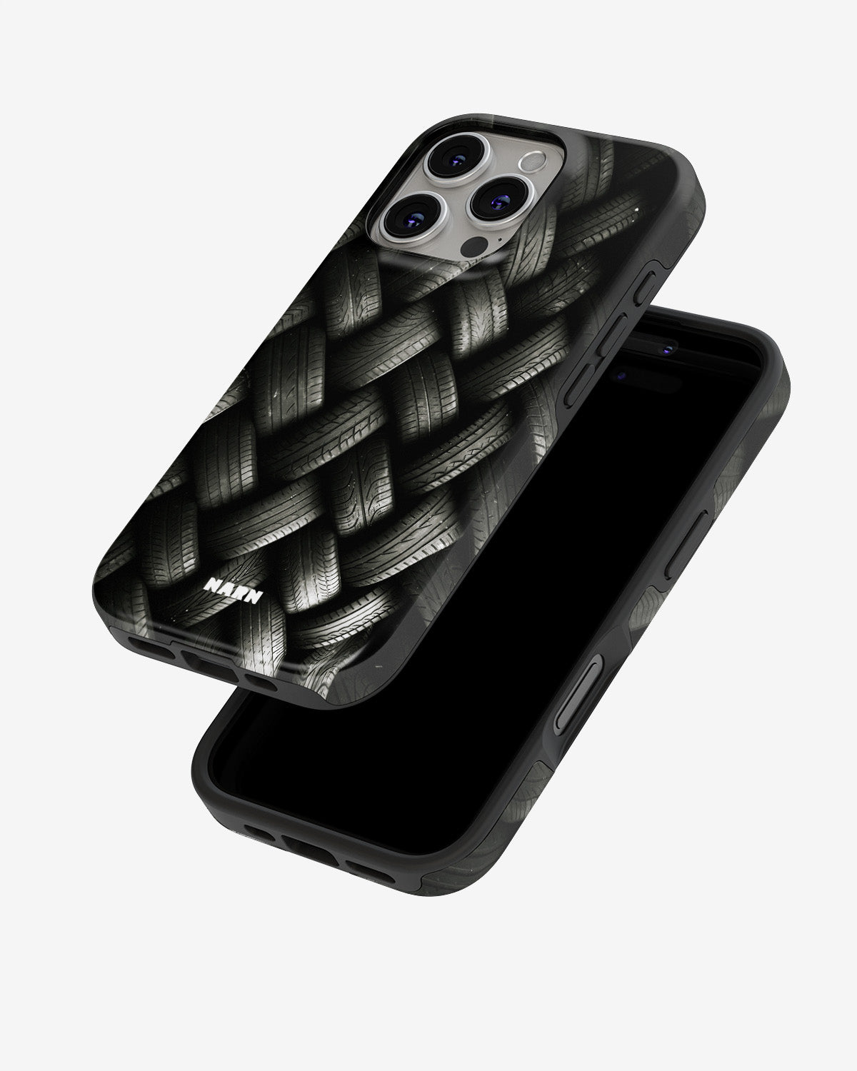 iPhone 16 Pro Max Tough Case – Tires Wall - View 4