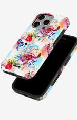 iPhone 16 Pro Max Tough Case – Flowered Skulls - View 4