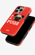 iPhone 16 Pro Max Tough Case – I Love Pugs - View 4