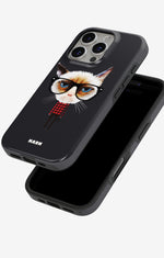 iPhone 16 Pro Max Tough Case – Hipster Cat - View 4