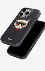 iPhone 16 Pro Max Tough Case – Hipster Cat - View 4
