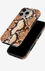 iPhone 16 Pro Max Tough Case – Brown Snakeskin - View 4