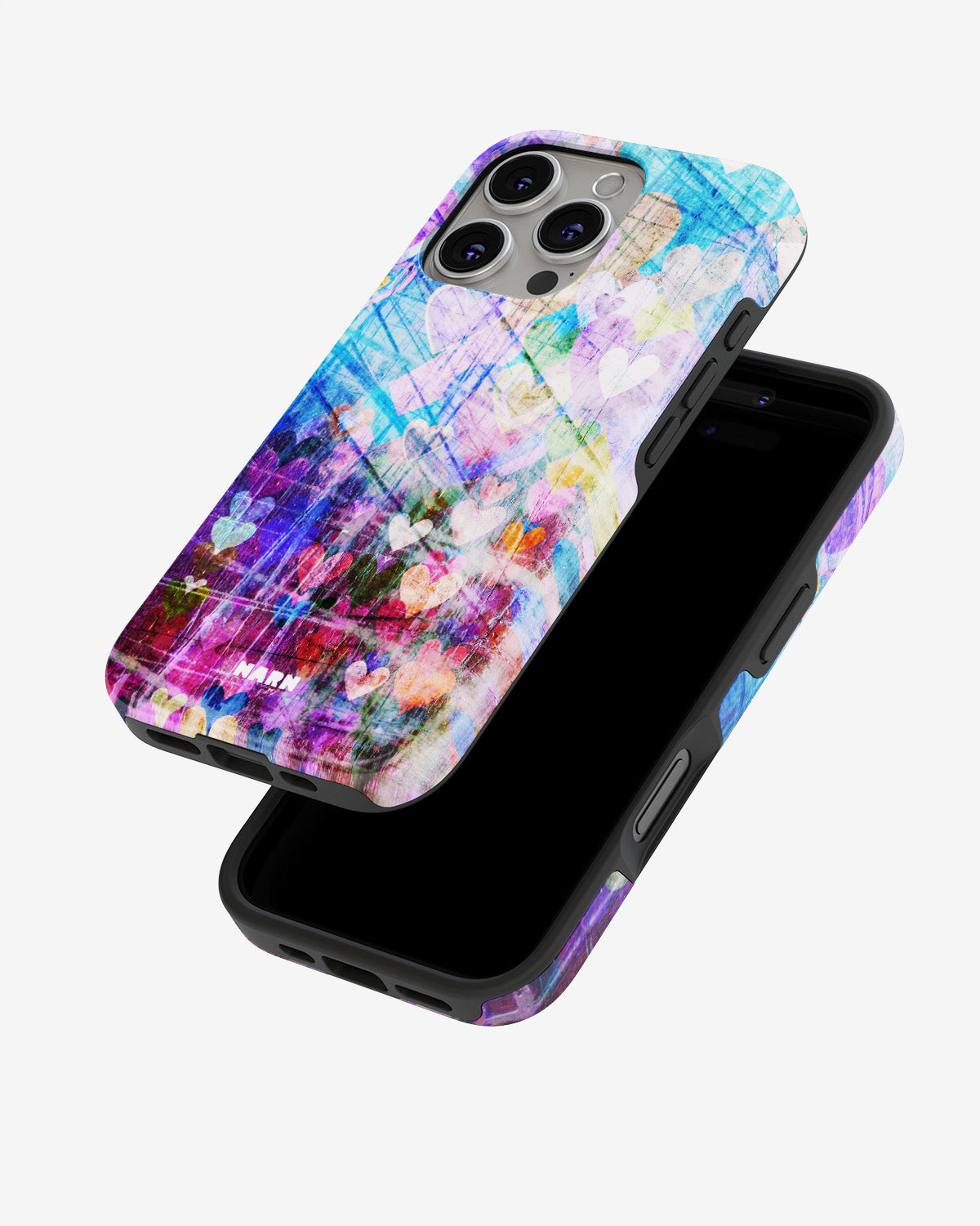 iPhone 16 Pro Max Tough Case – Purple Hearts - View 4