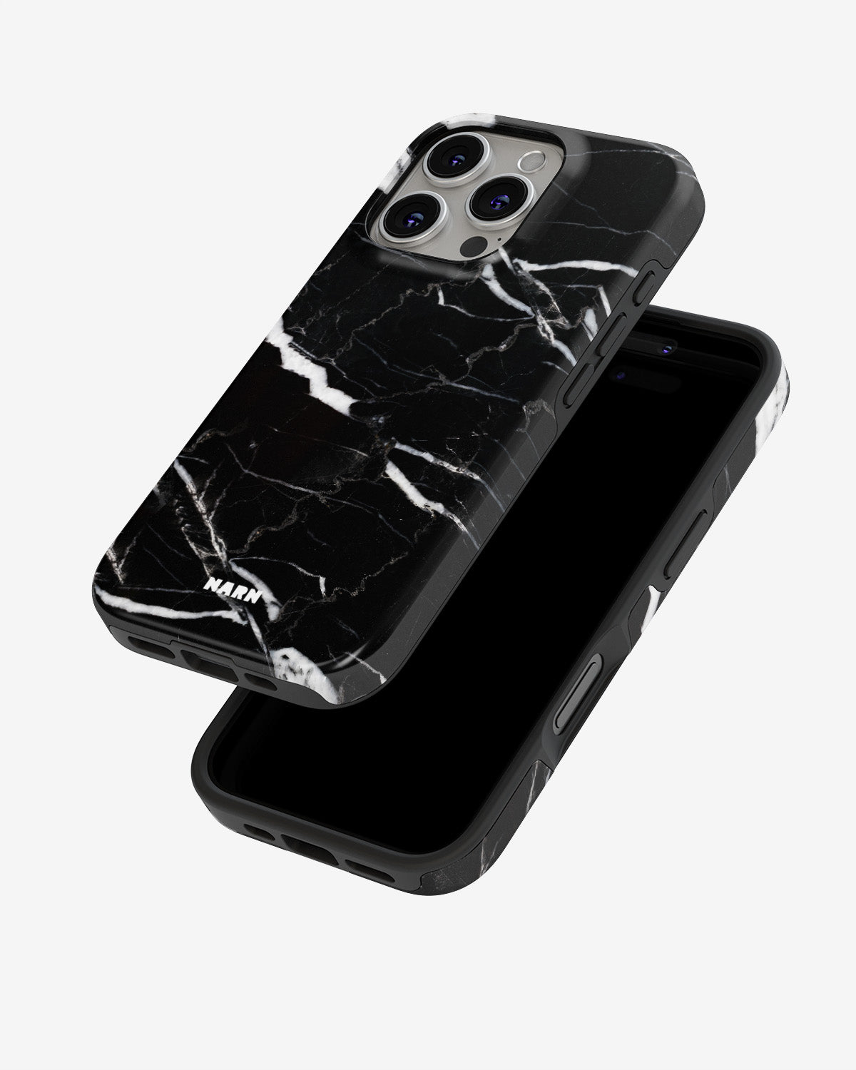 iPhone 16 Pro Max Tough Case – Black Marble - View 4