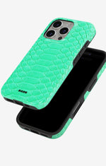 iPhone 16 Pro Max Tough Case – Turquoise Snake - View 4