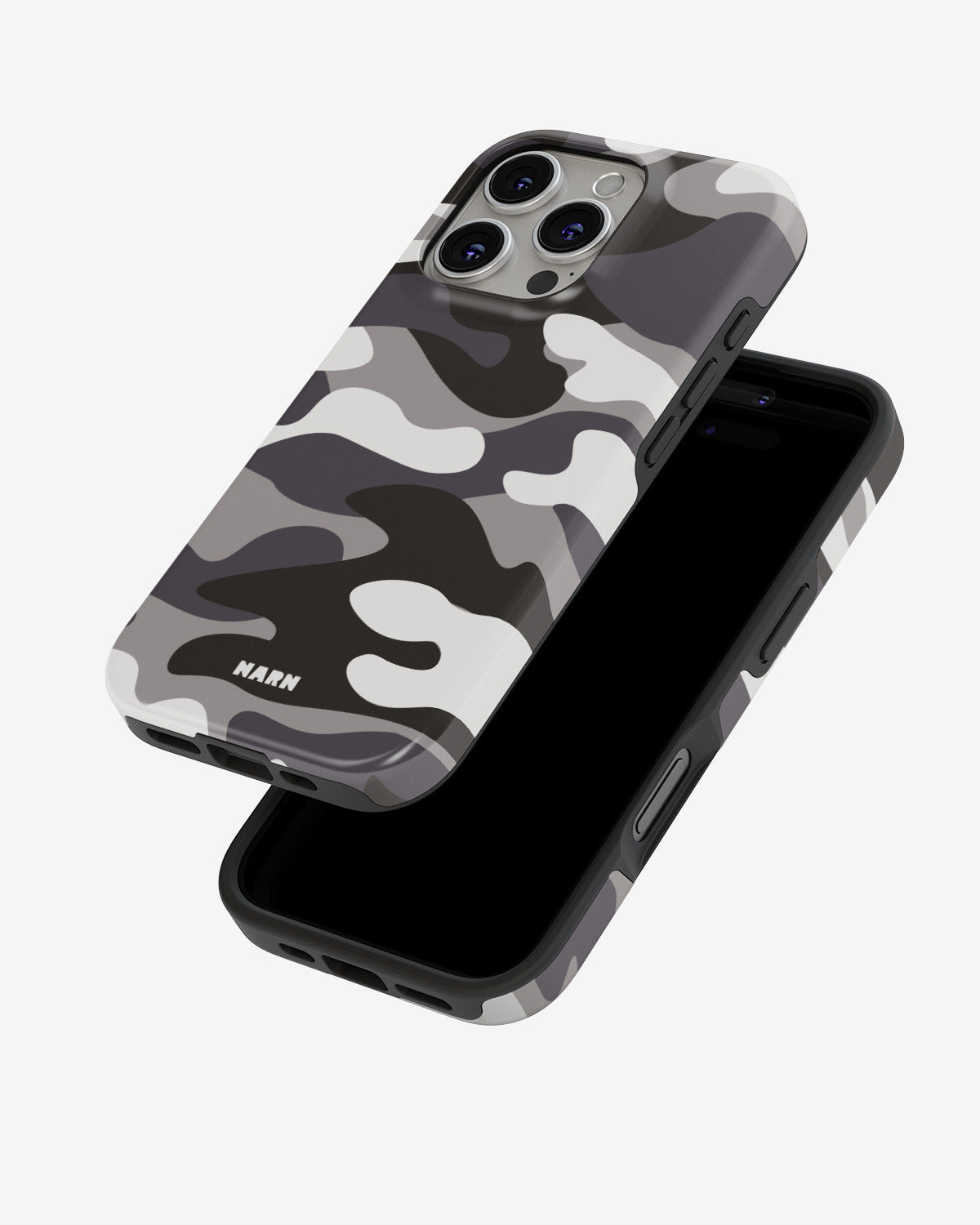 iPhone 16 Pro Max Tough Case – Grey Camo - View 4