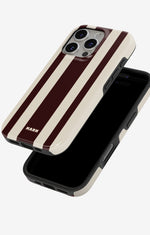 iPhone 16 Pro Max Tough Case – Bordeaux Stripe - View 4