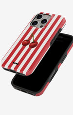 iPhone 16 Pro Max Tough Case – Cherry Stripes - View 4