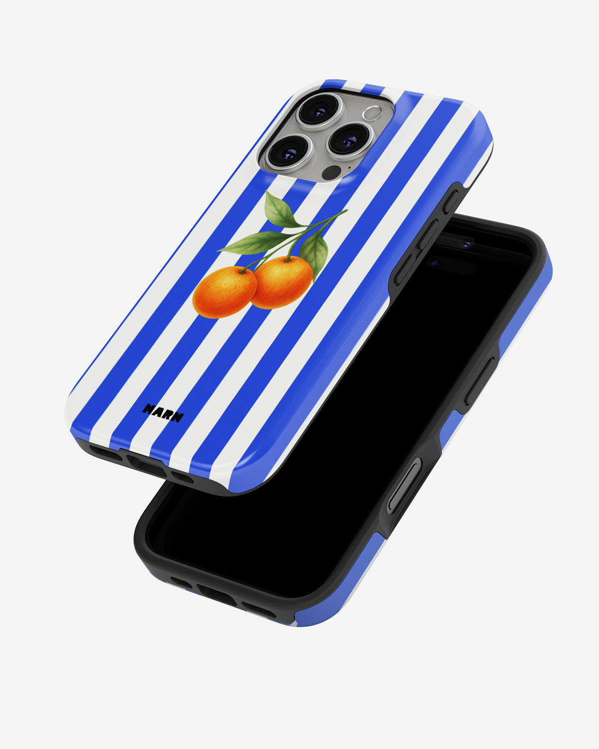 iPhone 16 Pro Max Tough Case – Orange Stripes - View 4