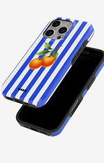 iPhone 16 Pro Max Tough Case – Orange Stripes - View 4