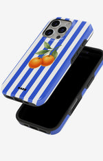 iPhone 16 Pro Max Tough Case – Orange Stripes - View 4