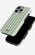 iPhone 16 Pro Max Tough Case – Sage Stripes - View 4